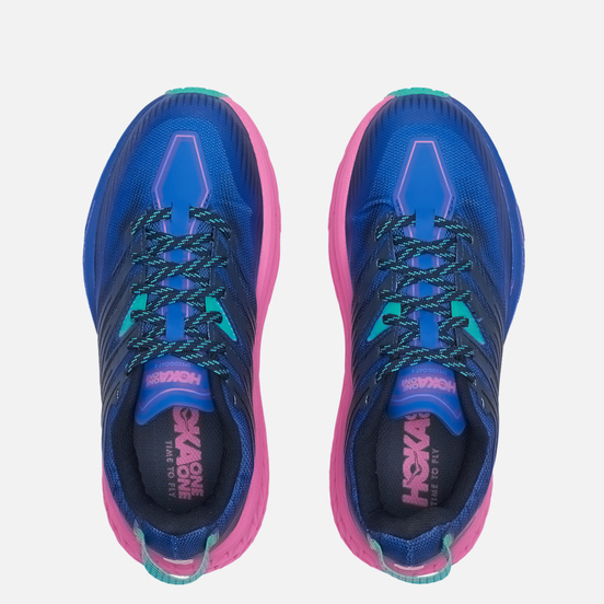 Женские кроссовки Hoka One One Speedgoat 4 Dazzling Blue/Phlox Pink