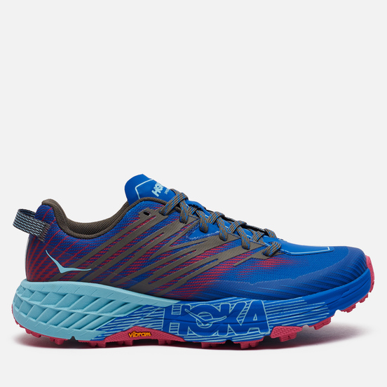 Женские кроссовки Hoka One One Speedgoat 4 Imperial Blue/Pink Peacock