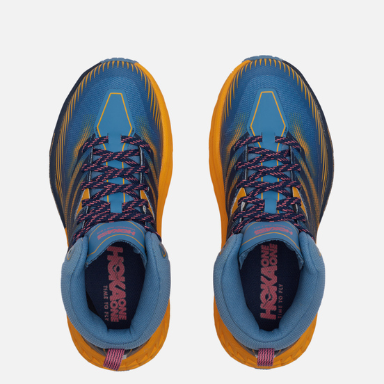 Женские кроссовки Hoka One One Speedgoat Mid 2 Gore-Tex Provincial Blue/Saffron