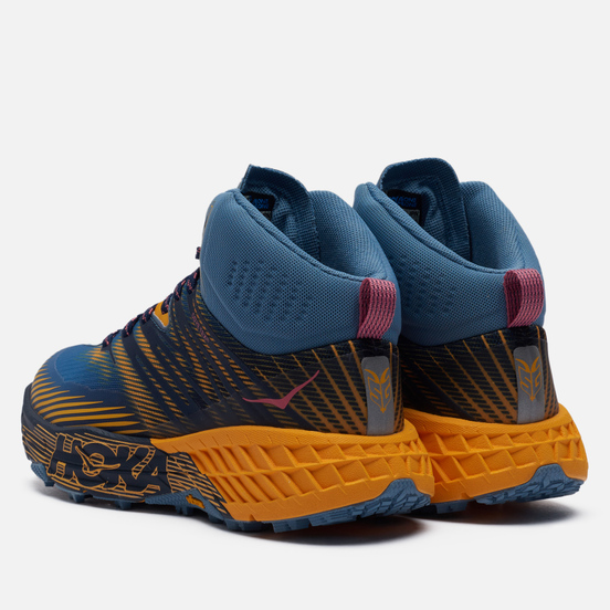 Женские кроссовки Hoka One One Speedgoat Mid 2 Gore-Tex Provincial Blue/Saffron