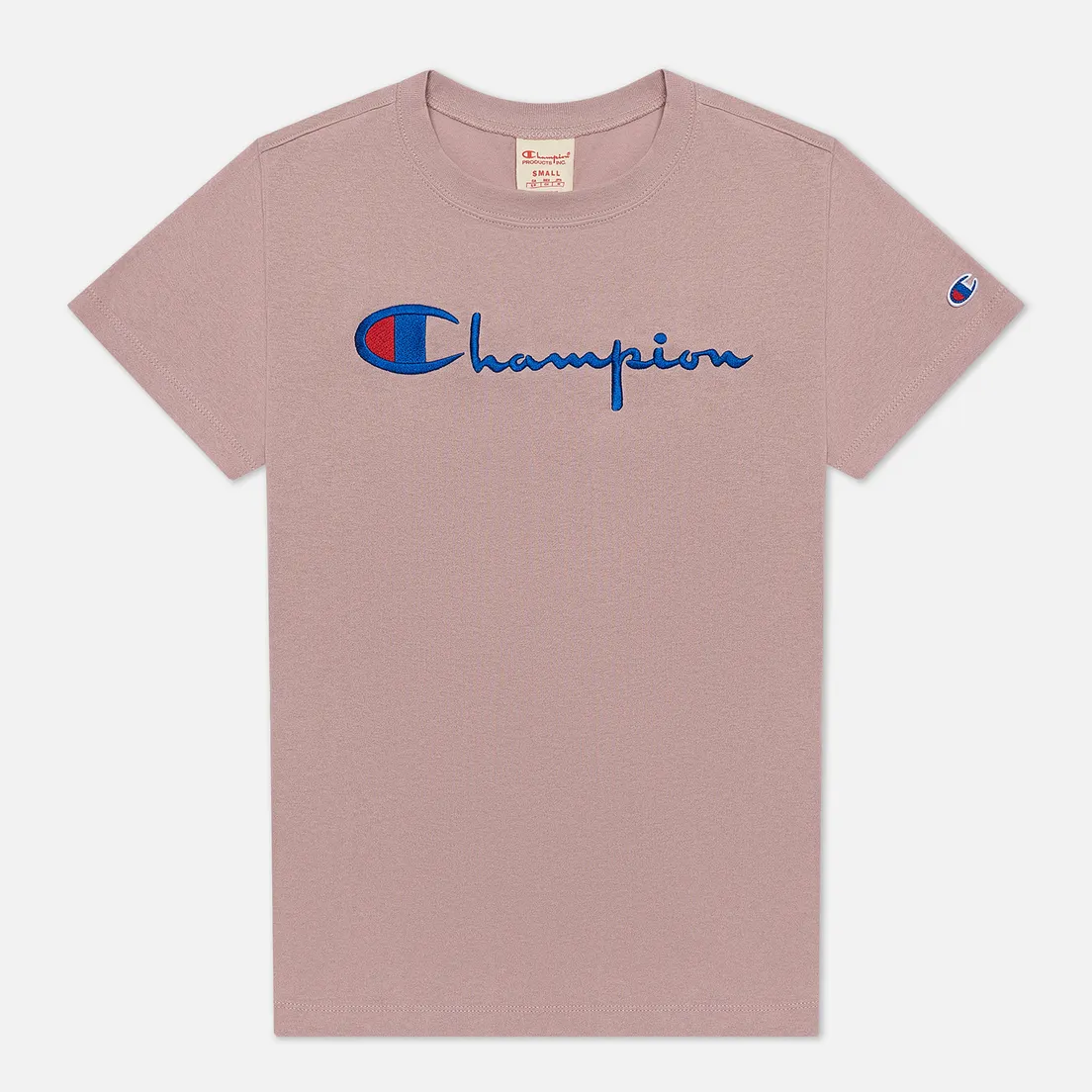 Champion Reverse Weave Женская футболка Script Logo Crew Neck