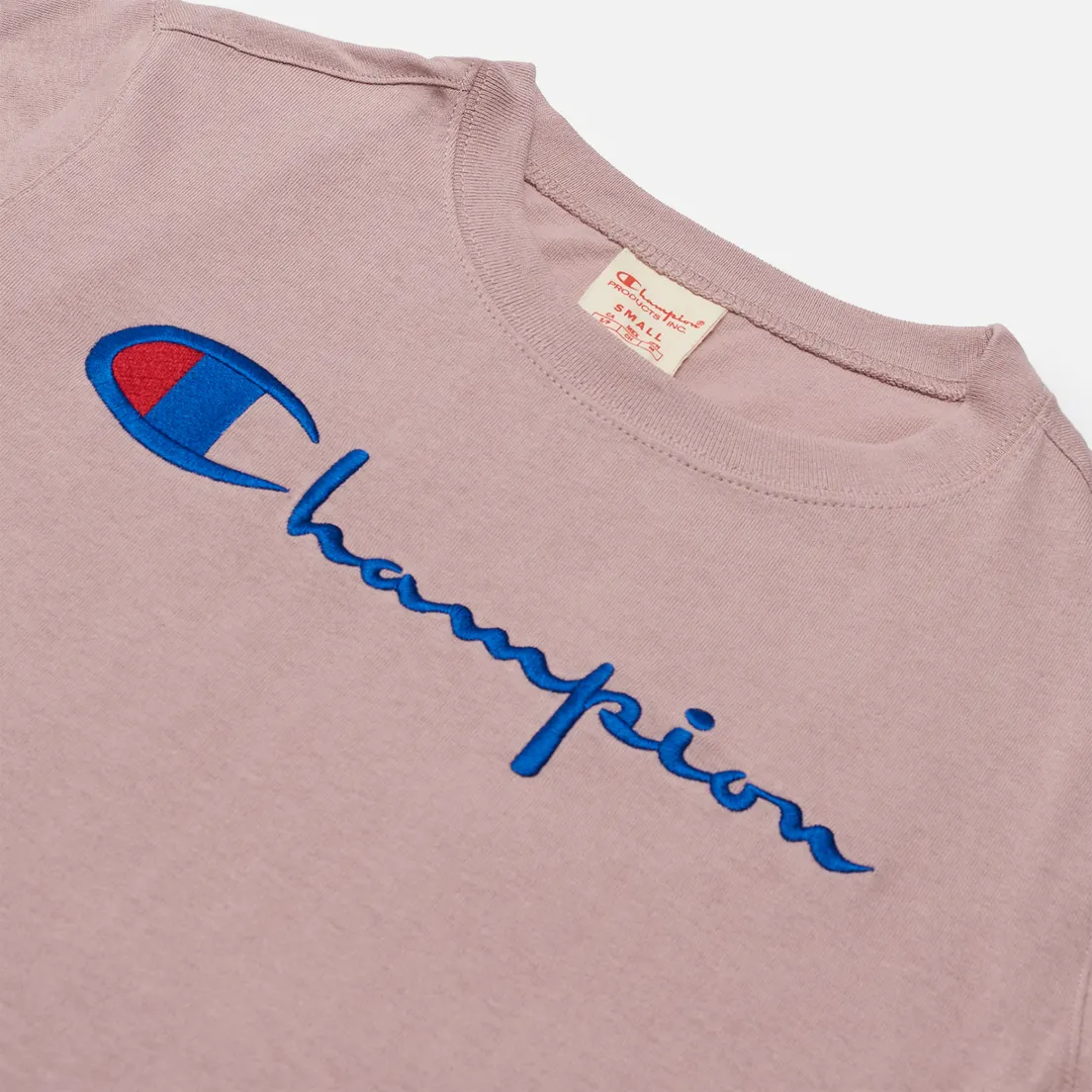 Champion Reverse Weave Женская футболка Script Logo Crew Neck