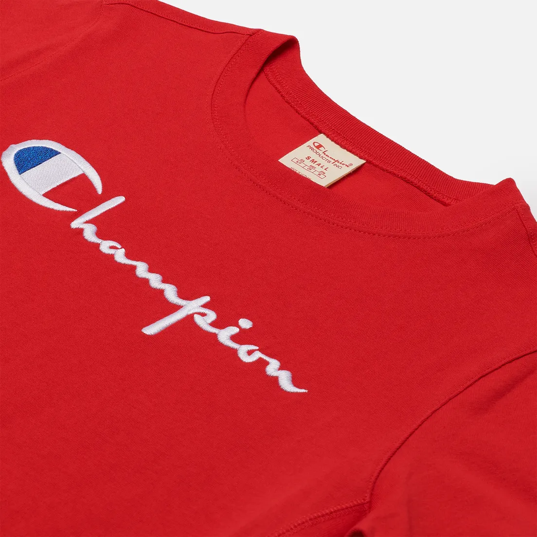 Champion Reverse Weave Женская футболка Script Logo Crew Neck