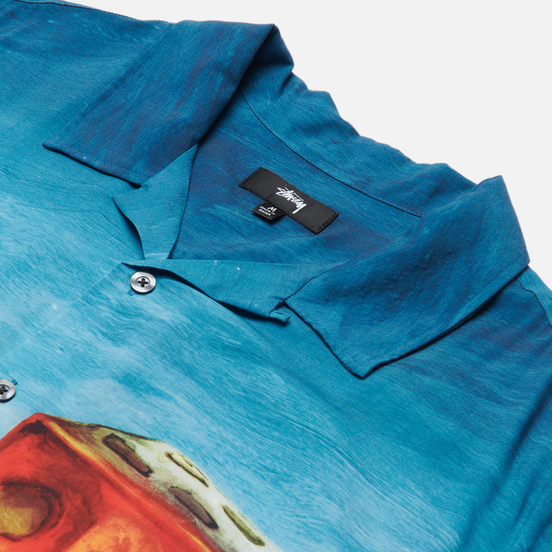 Мужская рубашка Stussy Dice Painting Blue