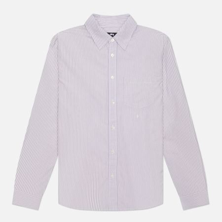 Мужская рубашка Stussy Standard, цвет фиолетовый, размер S