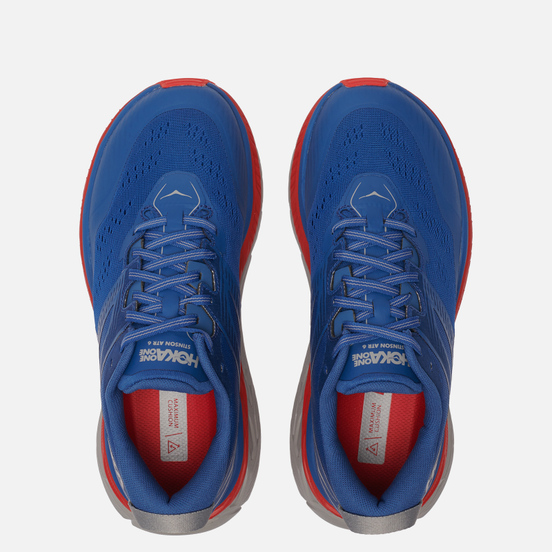 Мужские кроссовки Hoka One One Stinson ATR 6 Dark Blue/High Risk Red