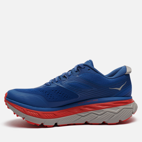 Мужские кроссовки Hoka One One Stinson ATR 6 Dark Blue/High Risk Red