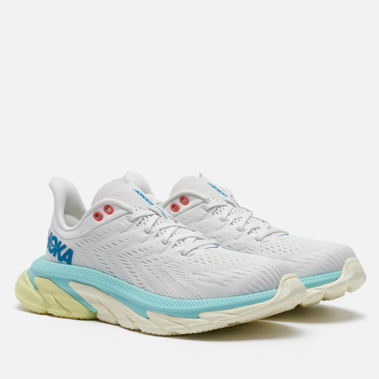 Женские кроссовки Hoka One One Clifton EDGE Blanc De Blanc/Blue Tint