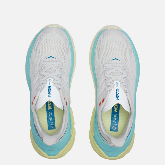 Женские кроссовки Hoka One One Clifton EDGE Blanc De Blanc/Blue Tint