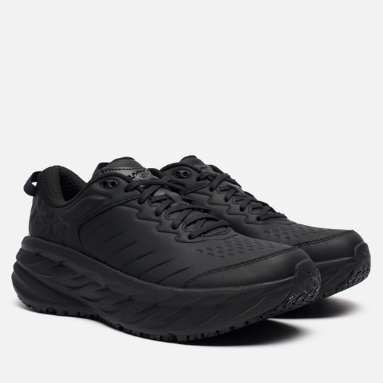 Мужские кроссовки Hoka One One Bondi Slip Resistant Black/Black