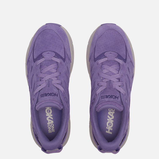 Кроссовки Hoka One One Clifton Suede Chalk Violet/Lilac Ash