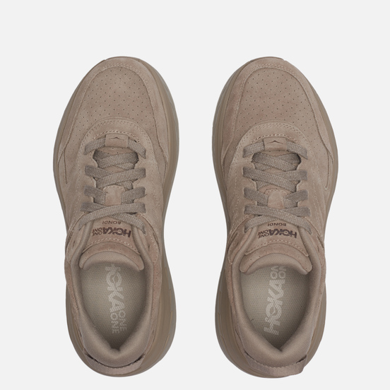 Кроссовки Hoka One One Bondi Suede Simply Taupe/Pumice Stone