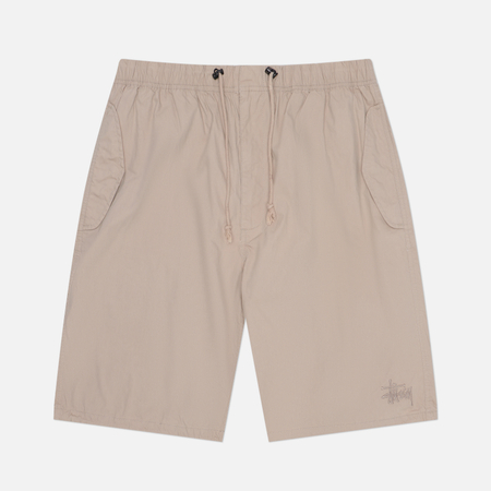Мужские шорты Stussy Over Nyco, цвет бежевый, размер L