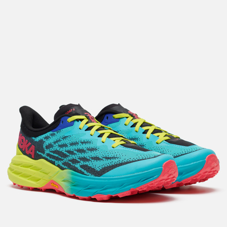 фото Мужские кроссовки hoka one one speedgoat 5, цвет голубой, размер 41.5 eu