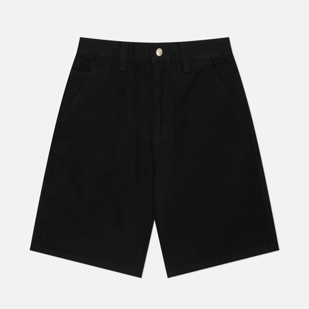 Мужские шорты Stussy Canvas Work, цвет чёрный