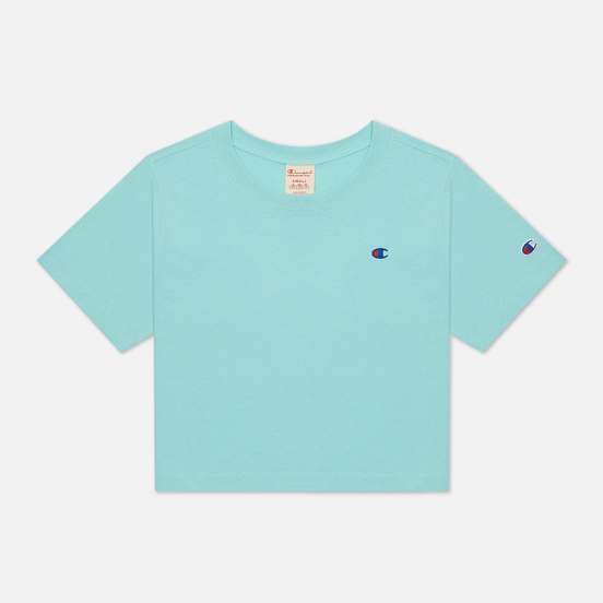 Женская футболка Champion Reverse Weave C Logo Crew Neck Cropped Honeydew