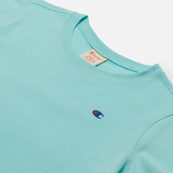 Женская футболка Champion Reverse Weave C Logo Crew Neck Cropped Honeydew