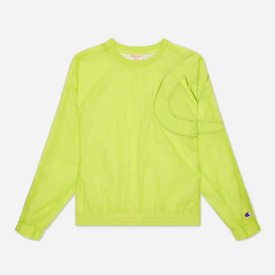 Женская толстовка Champion Reverse Weave Oversized C Logo Track Fluorescent Lime