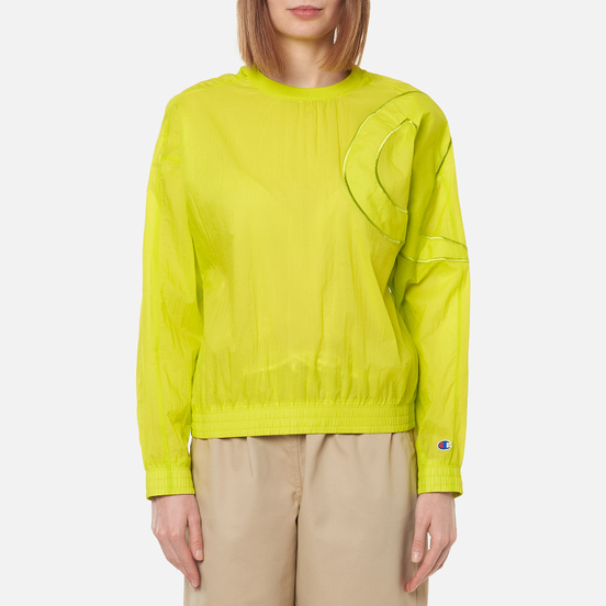 Женская толстовка Champion Reverse Weave Oversized C Logo Track Fluorescent Lime