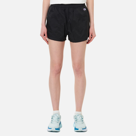 Женские шорты Champion Reverse Weave Tape Detail Track Black