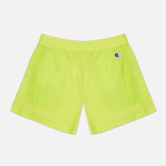 Женские шорты Champion Reverse Weave Tape Detail Track Fluorescent Lime