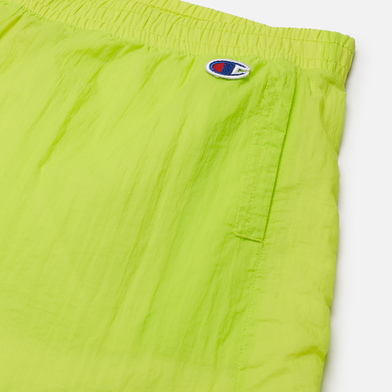 Женские шорты Champion Reverse Weave Tape Detail Track Fluorescent Lime