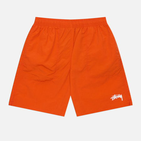 Мужские шорты Stussy Water Stock, цвет оранжевый
