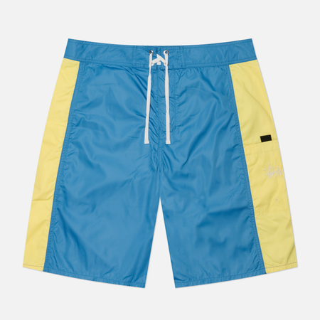 Мужские шорты Stussy Panelled Board, цвет синий, размер 32