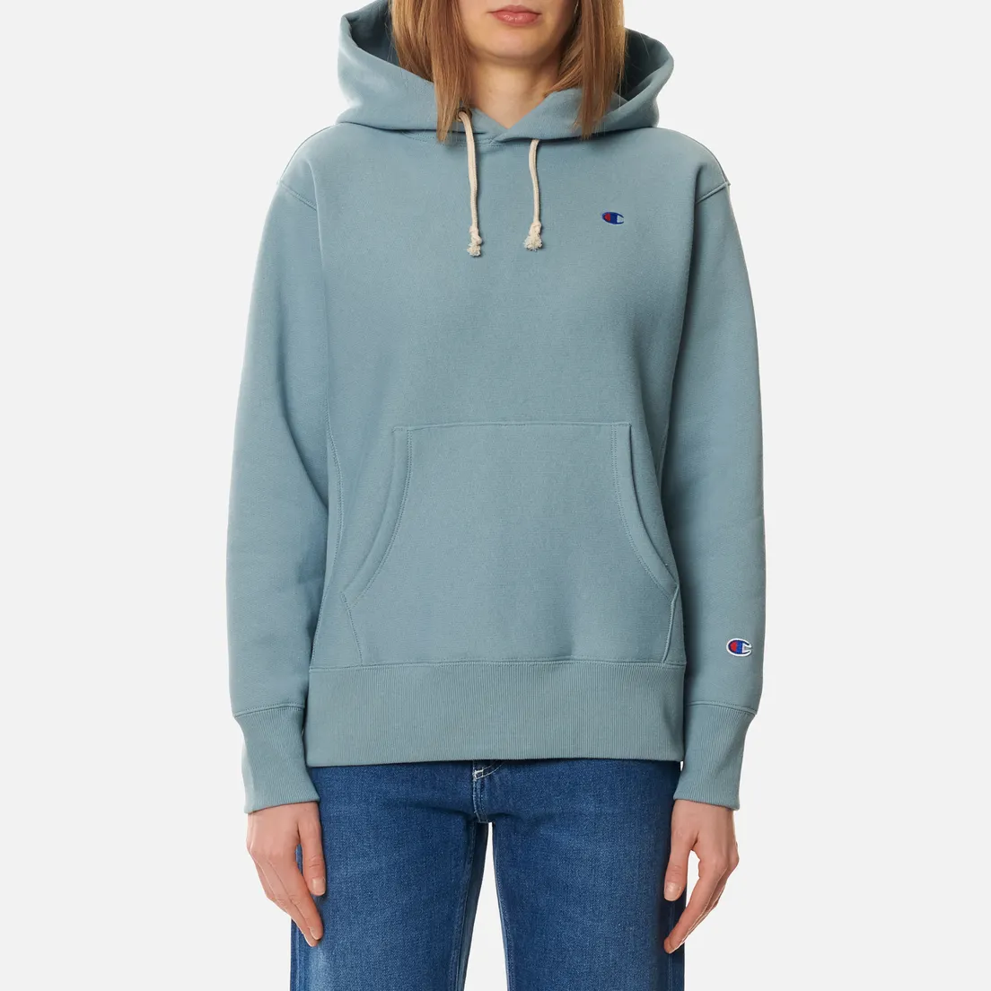 Champion Reverse Weave Женская толстовка Small Logo Chest And Sleeve Hooded