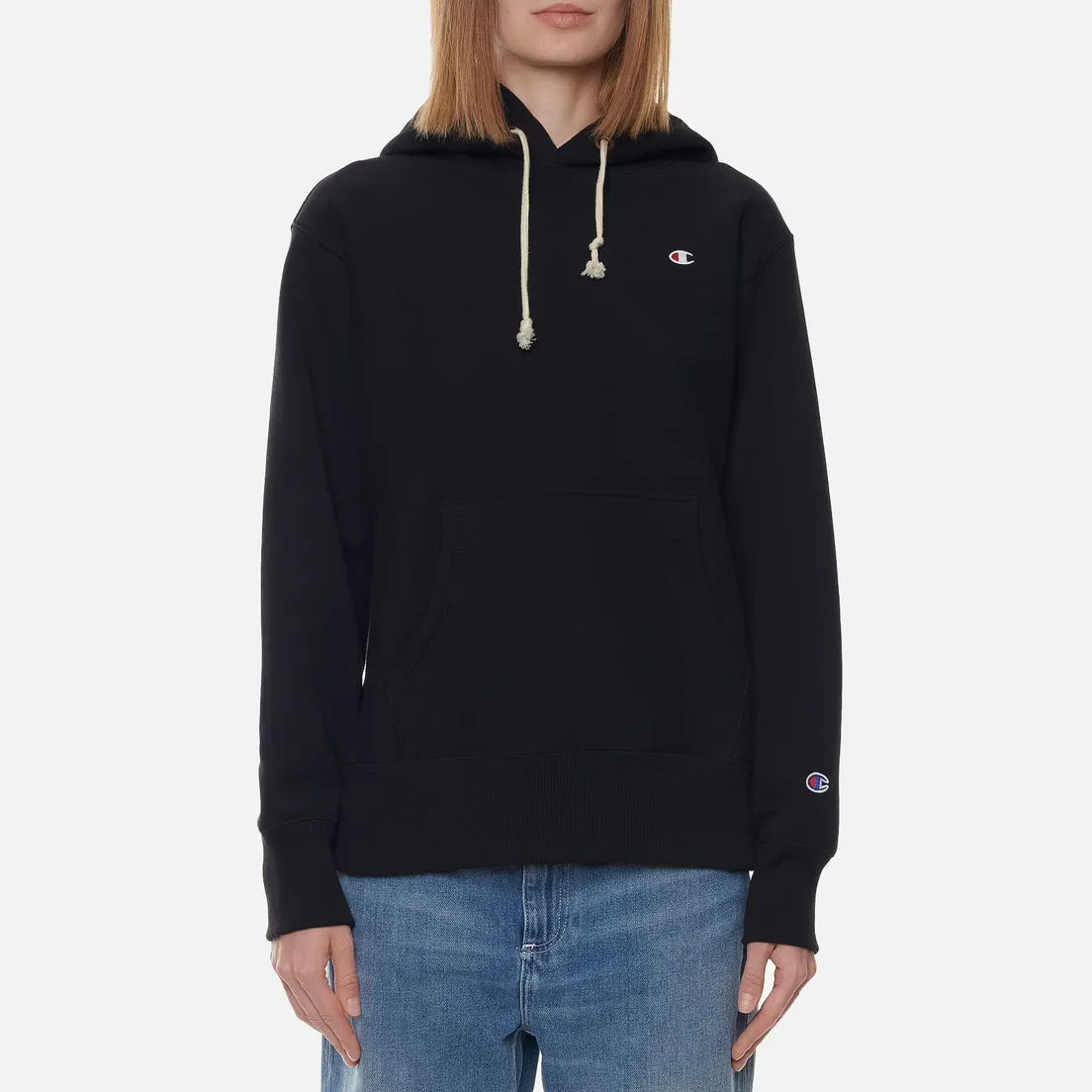 Champion Reverse Weave Женская толстовка Small Logo Chest And Sleeve Hooded