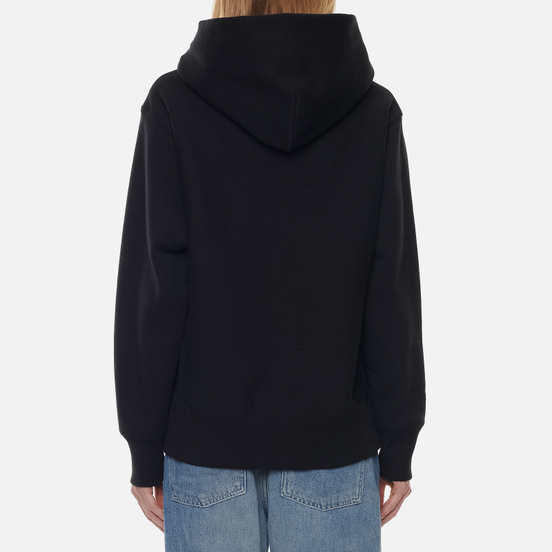 Женская толстовка Champion Reverse Weave Small Logo Chest And Sleeve Hooded Black
