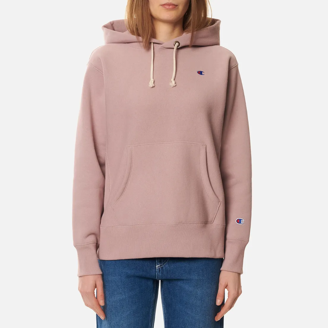 Champion Reverse Weave Женская толстовка Small Logo Chest And Sleeve Hooded