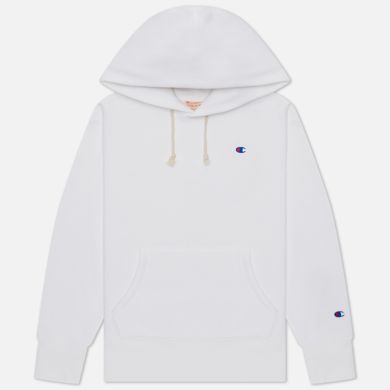 Женская толстовка Champion Reverse Weave Small Logo Chest And Sleeve Hooded White
