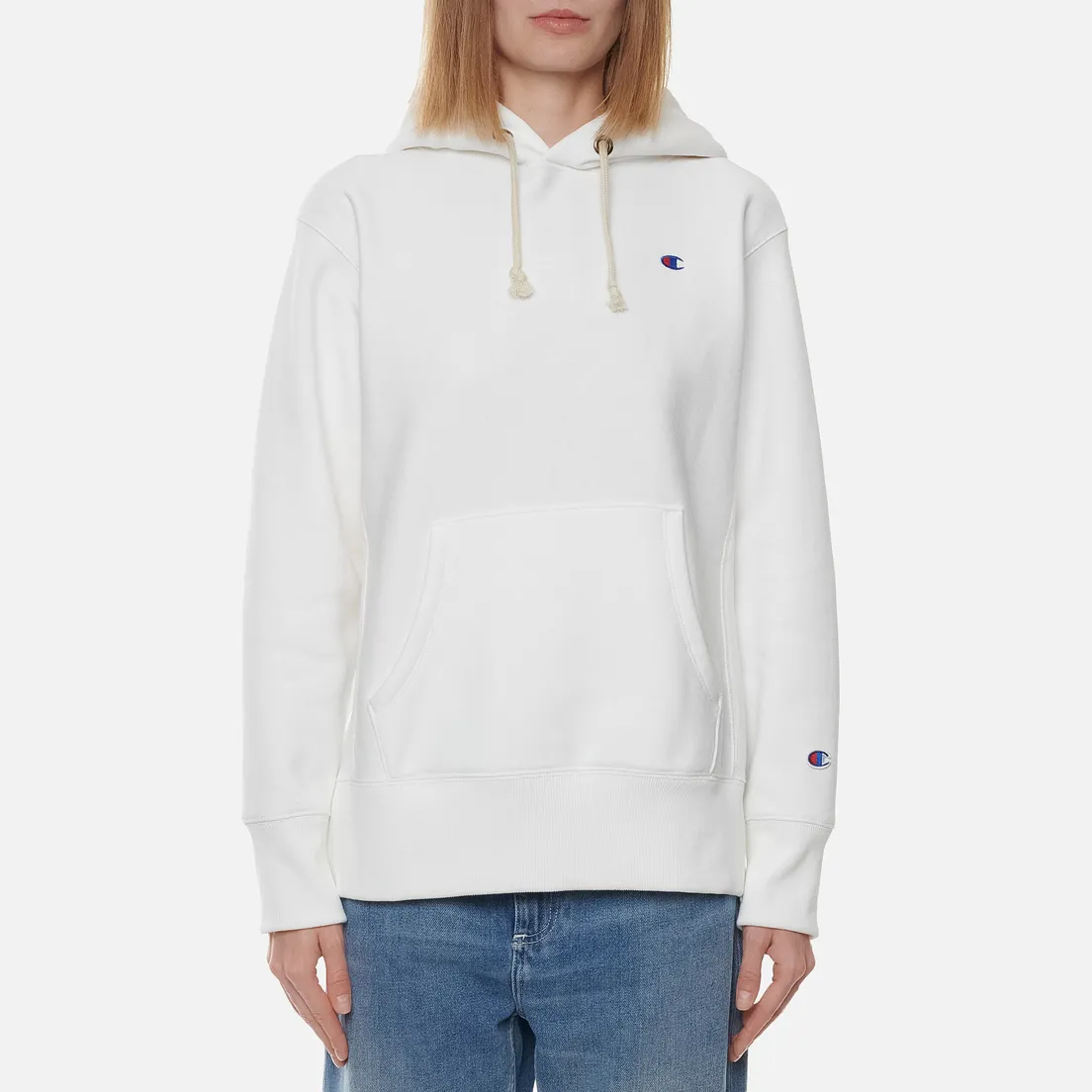 Champion Reverse Weave Женская толстовка Small Logo Chest And Sleeve Hooded
