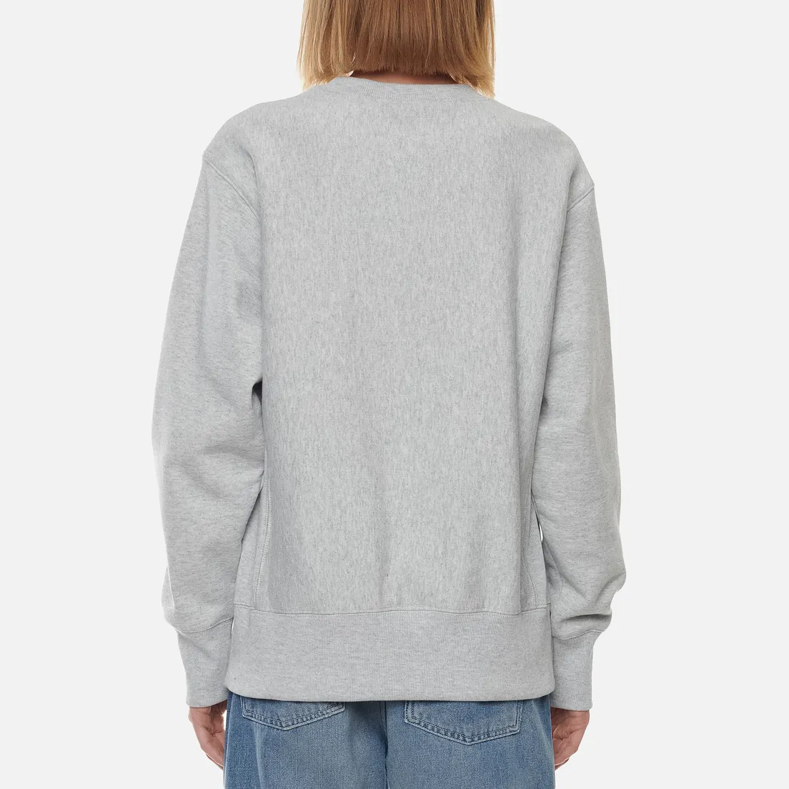 Champion Reverse Weave Женская толстовка Small Logo Chest And Sleeve Crew Neck