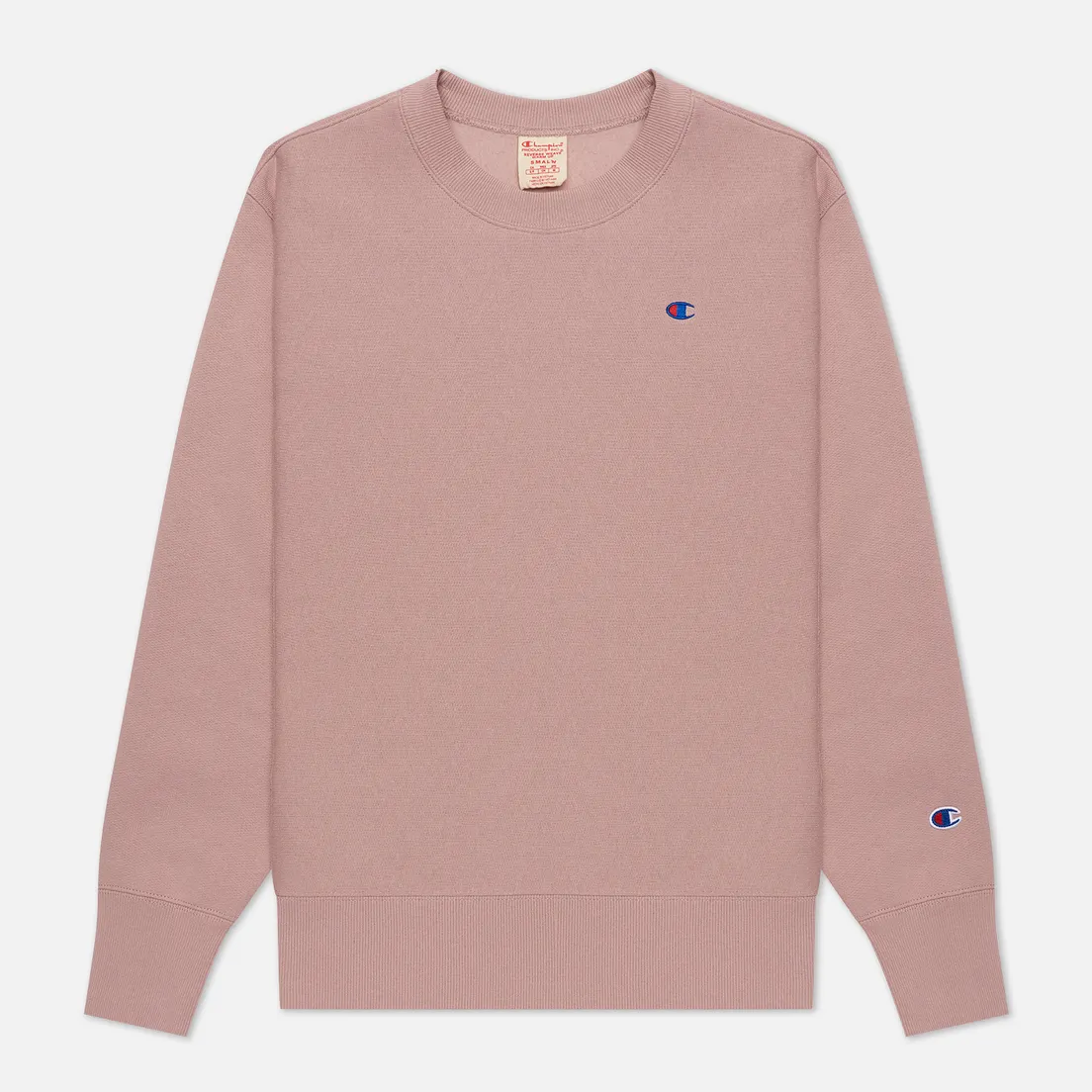 Champion Reverse Weave Женская толстовка Small Logo Chest And Sleeve Crew Neck