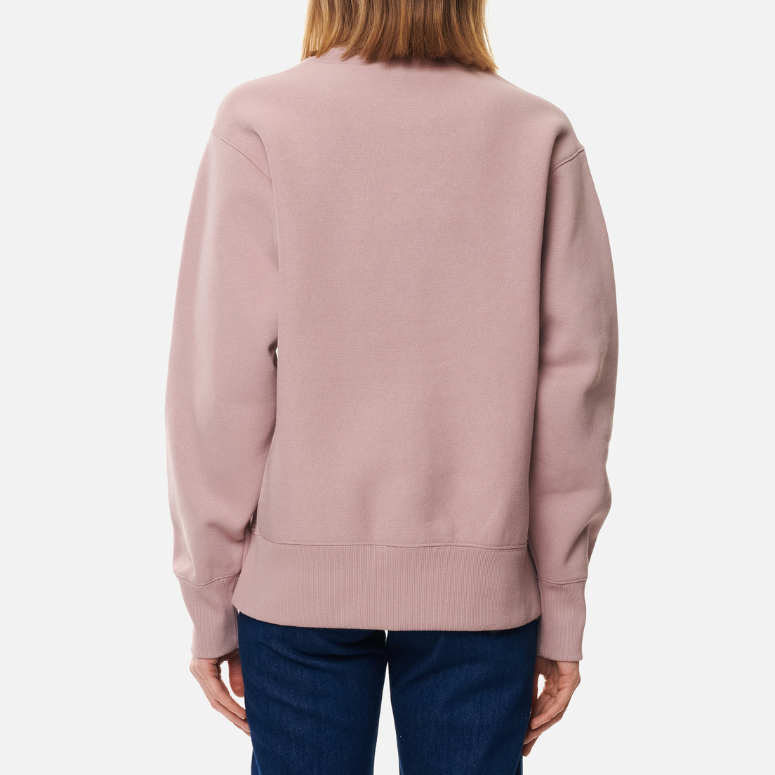 Champion Reverse Weave Женская толстовка Small Logo Chest And Sleeve Crew Neck