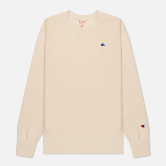 Женская толстовка Champion Reverse Weave Small Logo Chest And Sleeve Crew Neck Bone