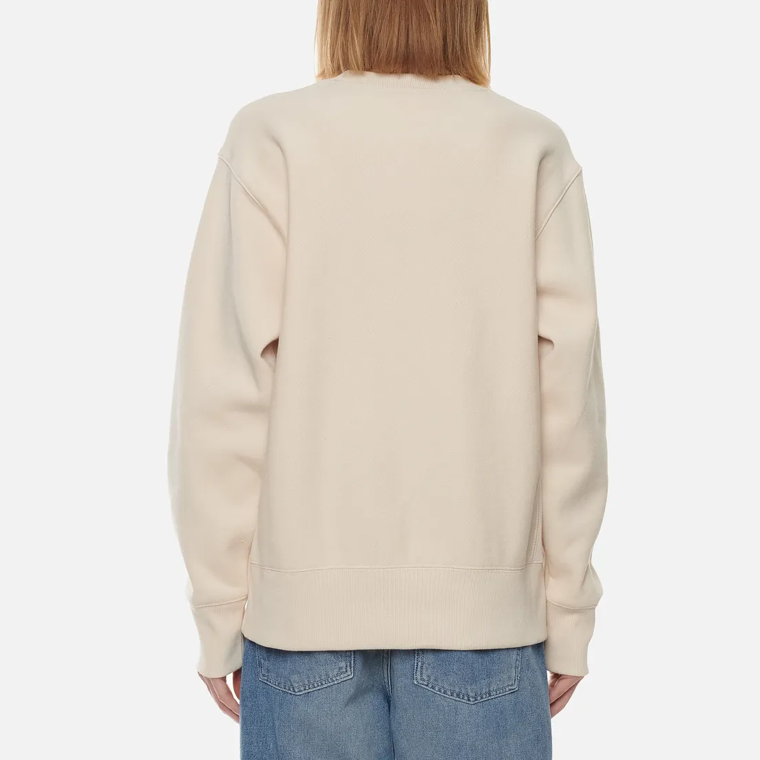 Champion Reverse Weave Женская толстовка Small Logo Chest And Sleeve Crew Neck
