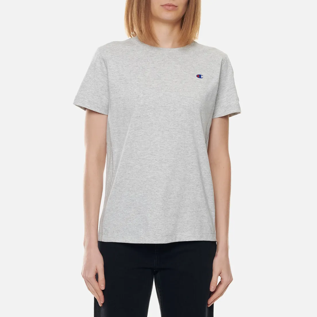 Champion Reverse Weave Женская футболка Embroidered C Logo Chest And Sleeve