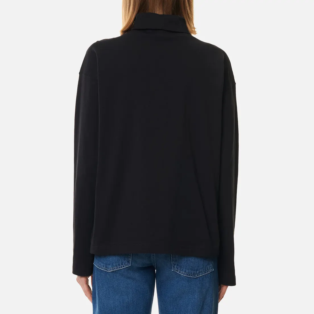 Champion Reverse Weave Женский лонгслив High Neck Embroidered C Logo Chest And Sleeve