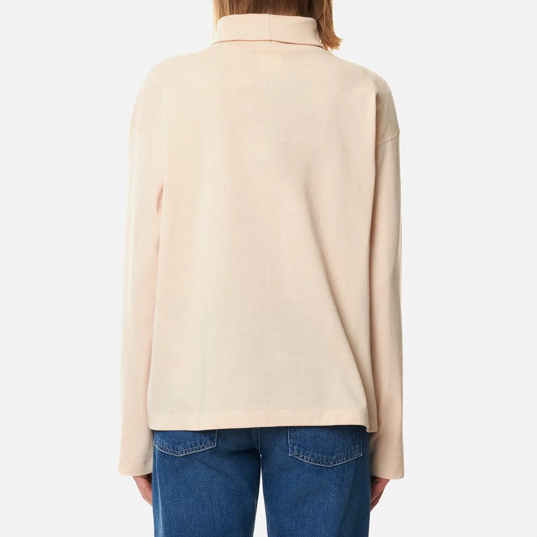 Champion Reverse Weave Женский лонгслив High Neck Embroidered C Logo Chest And Sleeve