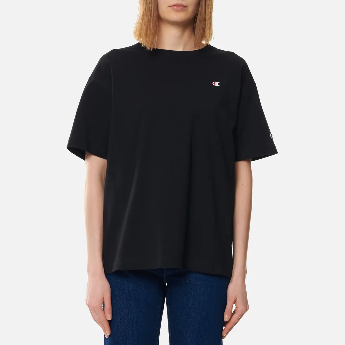 Champion Reverse Weave Женская футболка C Logo Crew Neck