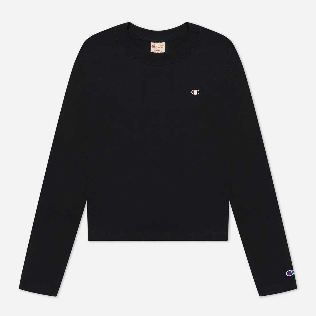 Champion Reverse Weave Женский лонгслив Embroidered C Logo Chest And Sleeve Cropped