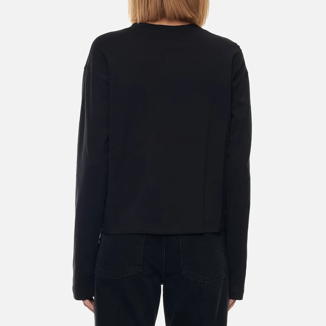 Champion Reverse Weave Женский лонгслив Embroidered C Logo Chest And Sleeve Cropped