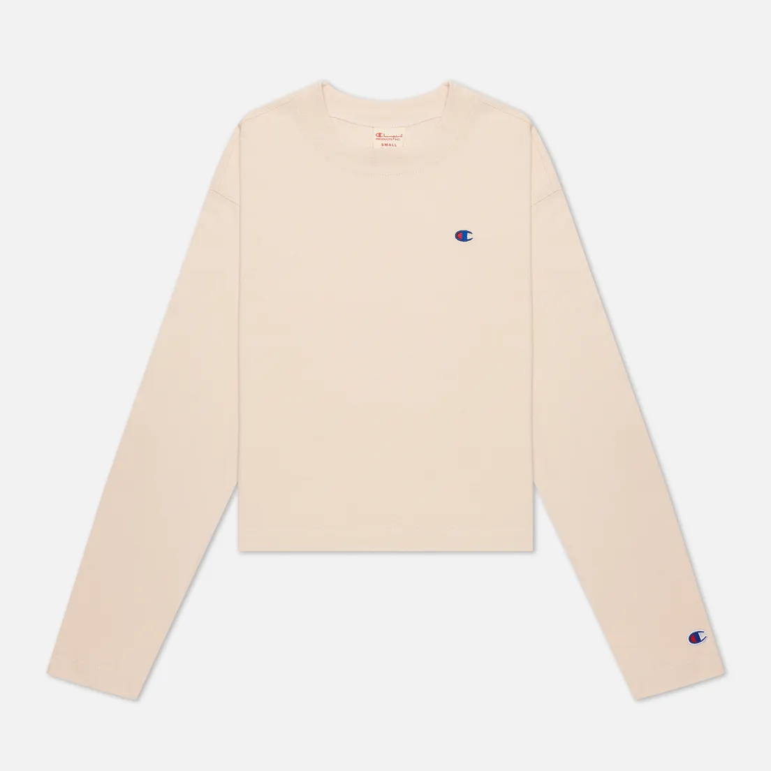 Champion Reverse Weave Женский лонгслив Embroidered C Logo Chest And Sleeve Cropped