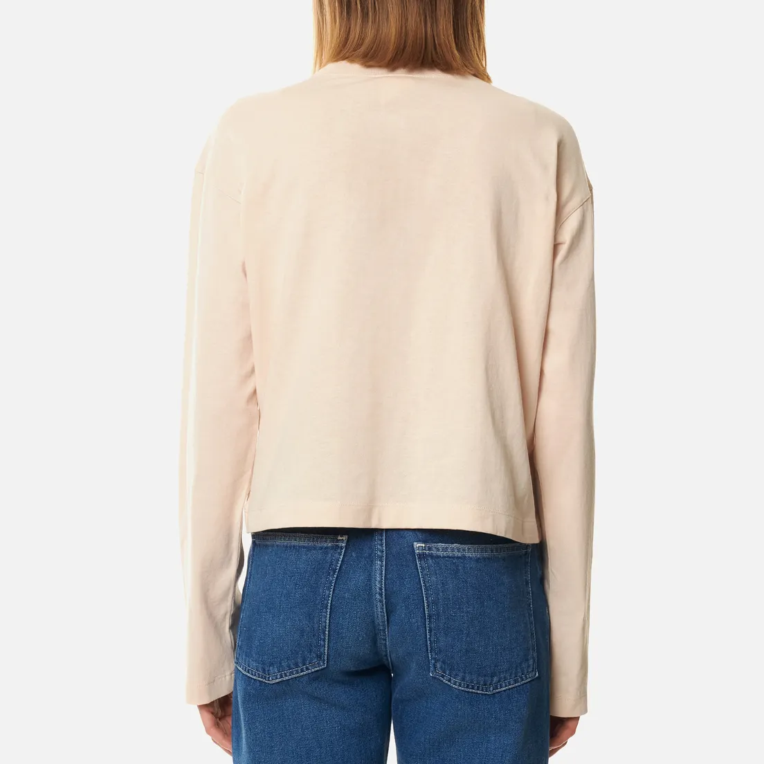 Champion Reverse Weave Женский лонгслив Embroidered C Logo Chest And Sleeve Cropped