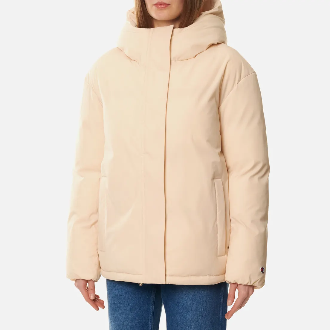 Champion Reverse Weave Женская куртка Water Repellent Hooded Padded