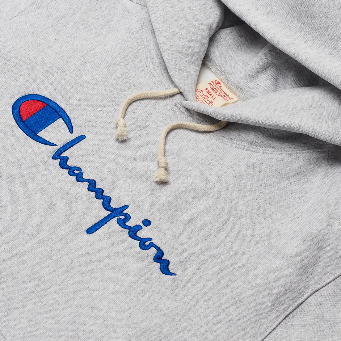 Champion Reverse Weave Женская толстовка Big Script Chest & Logo Sleeve Hooded