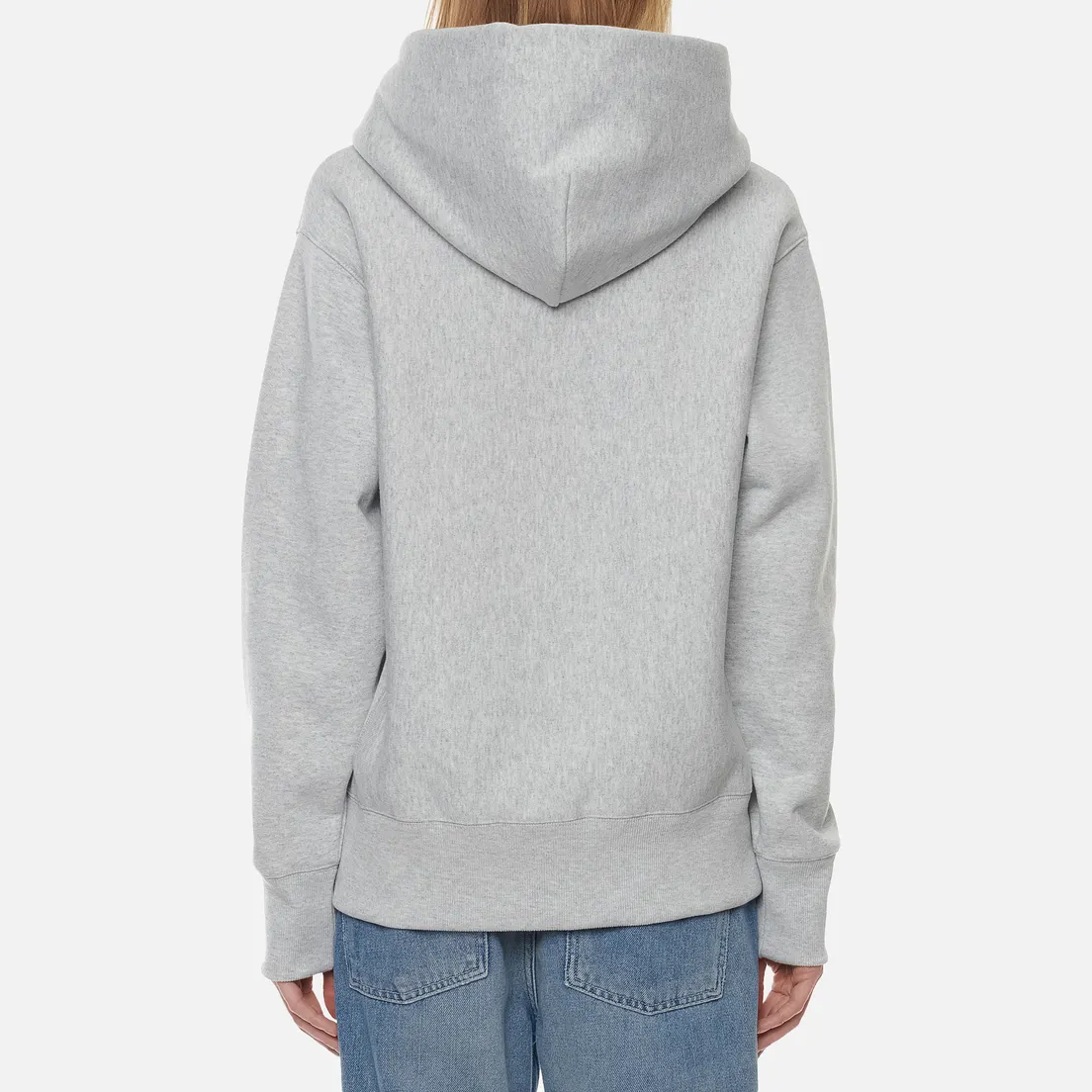 Champion Reverse Weave Женская толстовка Big Script Chest & Logo Sleeve Hooded
